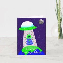 Greetings Galaxy-utlänningskort från födelsedagen, Kort