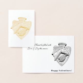 Greetings! Happy Valentines Folierat Kort