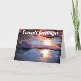 Greetings-kort för isig vintertid helgkort