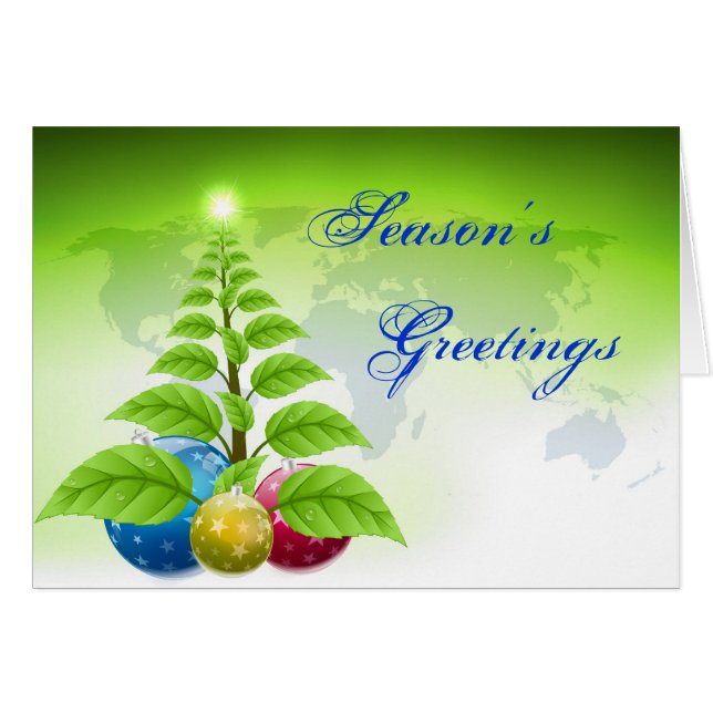 Greetings-Personlig kort för varje säsong (Framsidan Horizontal)