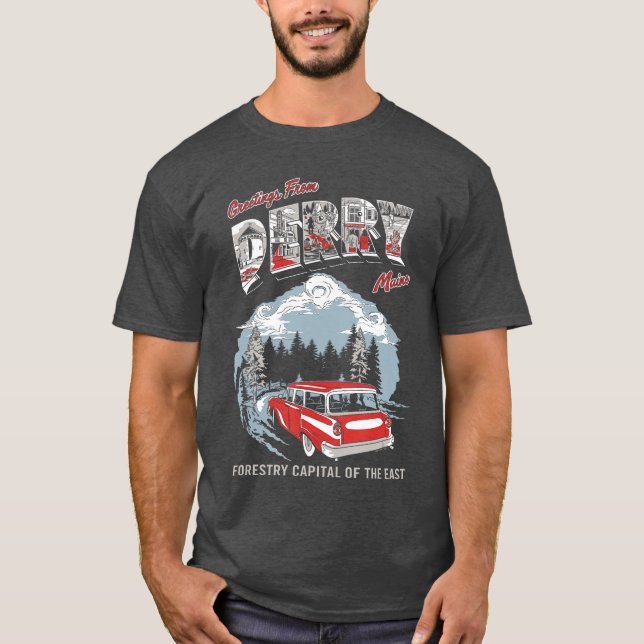 Greetingsourist HorrorV Show retro T Shirt (Framsida)