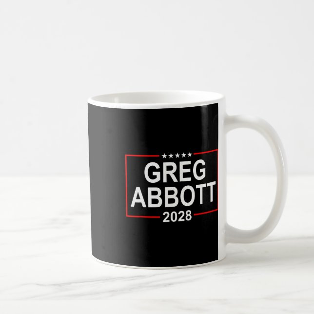 Greg Abbott 2028 Presidentvalet 4 juli Re Kaffemugg (Höger)
