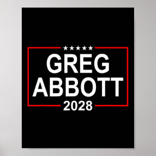 Greg Abbott 2028 Presidentvalet 4 juli Re Poster