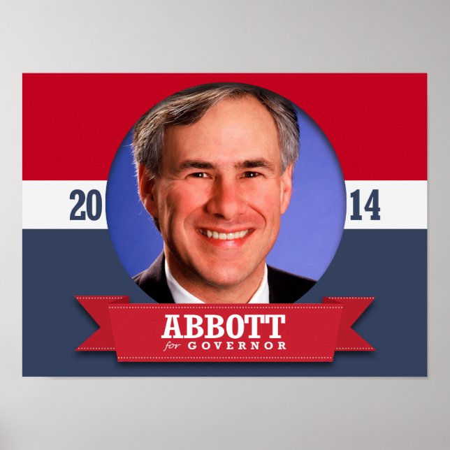 GREG ABBOTT KAMPANJ POSTER (Framsidan)