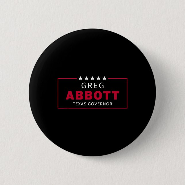 Greg Abbott val Texas guvernör Republikan blå Knapp (Framsida)