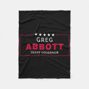 Greg Abbott Val Texas Guvernör Republikansk Blu Fleecefilt