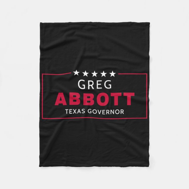 Greg Abbott Val Texas Guvernör Republikansk Blu Fleecefilt (Framsidan)