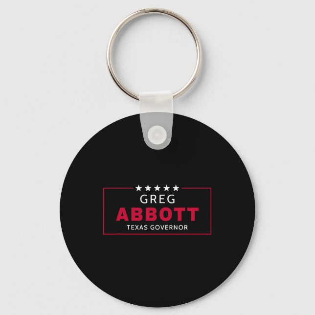 Greg Abbott val Texas guvernör Republikansk Blu Nyckelring (Framsida)