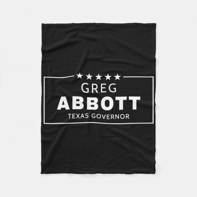 Greg Abbott val Texas guvernör Republikansk Röd Fleecefilt (Framsidan)