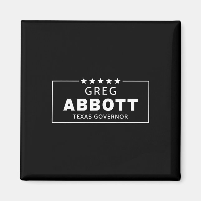 Greg Abbott Val Texas Guvernör Republikansk Röd Magnet (Framsidan)