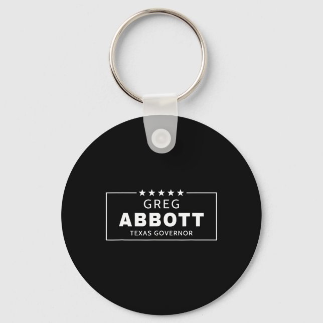 Greg Abbott Val Texas Guvernör Republikansk Röd Nyckelring (Framsida)