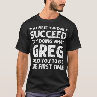 Greg Gift Namn Personlig Birthday Funny Christm T Shirt