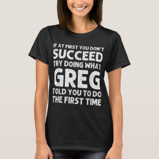 GREG Gift Namn Personlig Birthday Funny Christm T Shirt