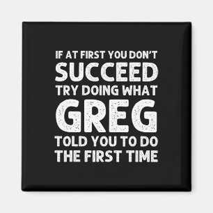 GREG Gift Namn Personlig, , Roligt jul Magnet