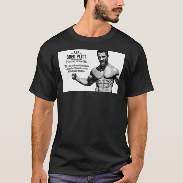 GREG PLITT RIP   T SHIRT (Framsida)