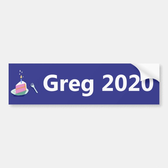 Greg presidentkandidat 2020 bildekal (Framsidan)