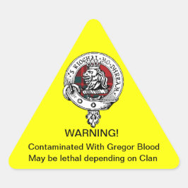 Gregor Contamination Sticker Triangelformat Klistermärke