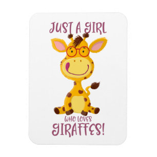 Gregor Giraffe, bara en flicka som Kärlek Giraffe Magnet