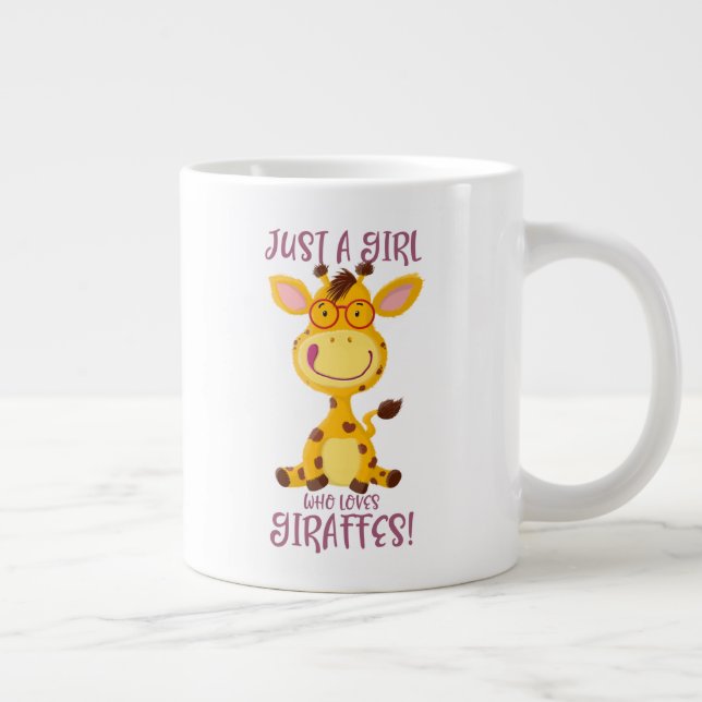 Gregor Giraffe, bara en flicka som Kärlek Giraffes Jumbo Mugg (Höger)
