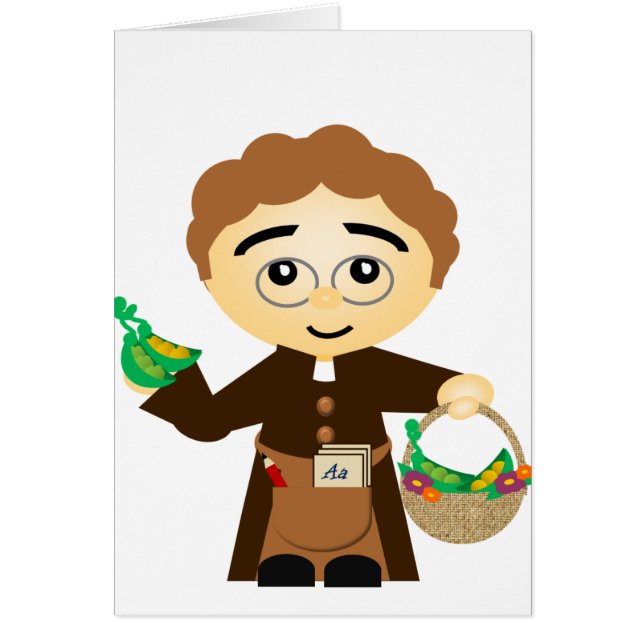 Gregor Mendel Hälsningskort (Framsidan)