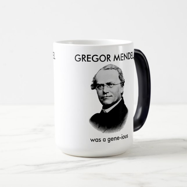 Gregor Mendel var en geni-ös Magisk Mugg (Framsida höger)