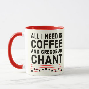 Gregorian Chant Latin Mass TLM katolik Mugg