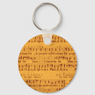 Gregorian chant Music score Nyckelring