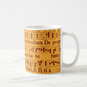 Gregorian ramsamusikställning kaffemugg