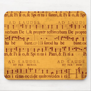 Gregorian ramsamusikställning musmatta