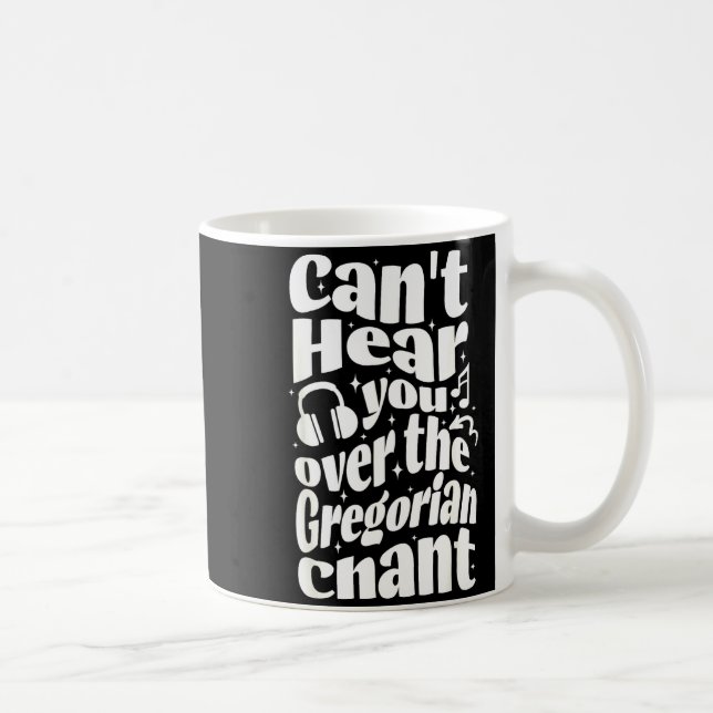 Gregoriansk sång Rolig Katolsk Traditionell Latin  Kaffemugg (Höger)