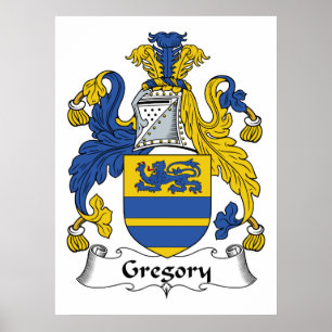 Gregory familjvapensköld poster