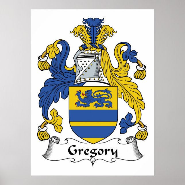 Gregory Family Crest Poster (Framsidan)