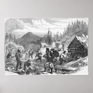 Gregory guld- Diggings, Colorado Poster