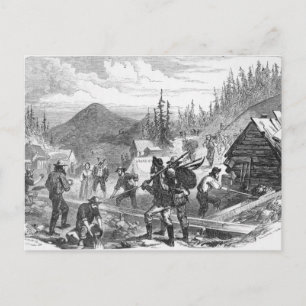 Gregory Guld Diggings, Colorado Vykort