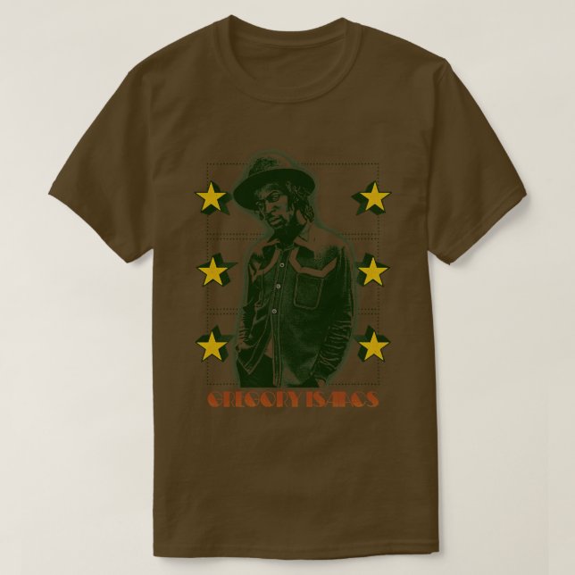 Gregory Isaacs Original Retro Fläkt Art T Shirt (Design framsida)