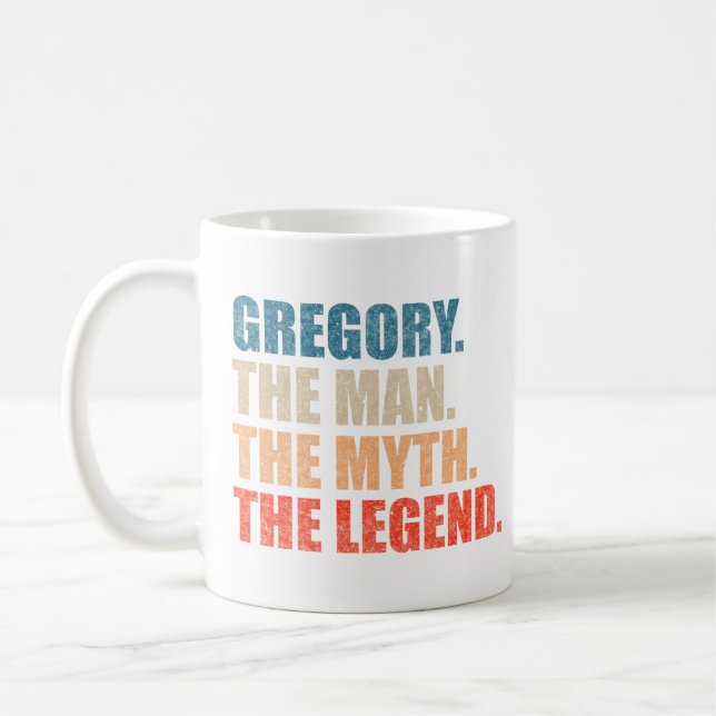 Gregory Mannen Myten Legenden Kaffemugg (Vänster)