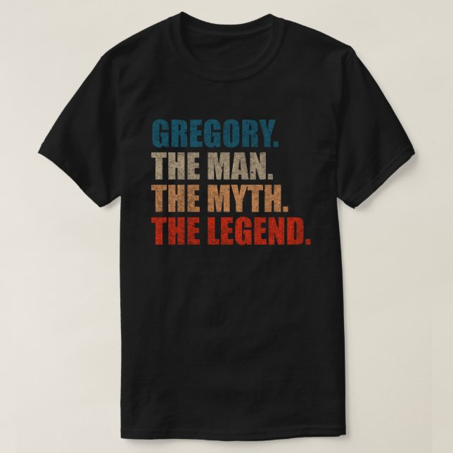 Gregory Mannen Myten Legenden T Shirt (Design framsida)