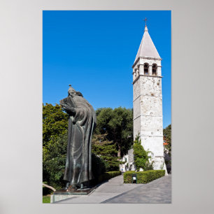 Gregory of Nin statue in Split - Dalmatia, Kroatie Poster