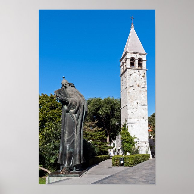Gregory of Nin statue in Split - Dalmatia, Kroatie Poster (Framsidan)