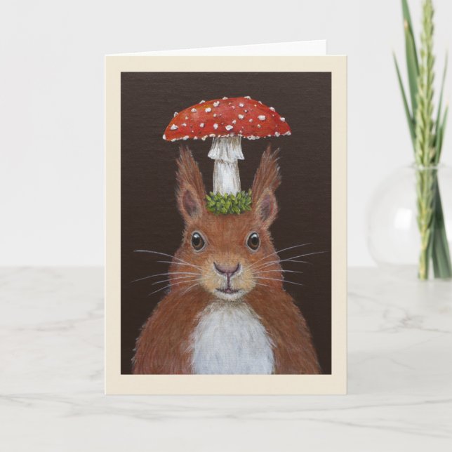 Gregory of the European Red Squirrel card Kort (Framsida)