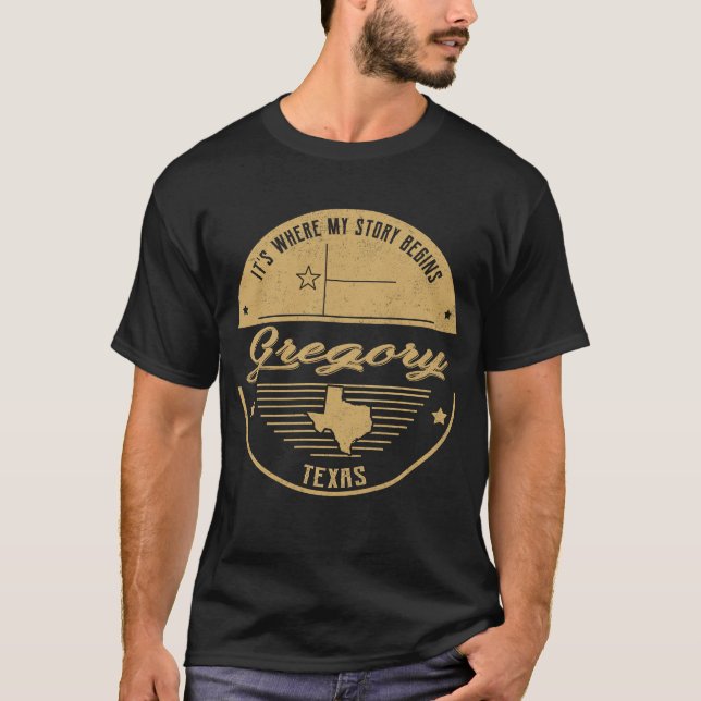Gregory Texas Det är där min berättelse börjar T Shirt (Framsida)