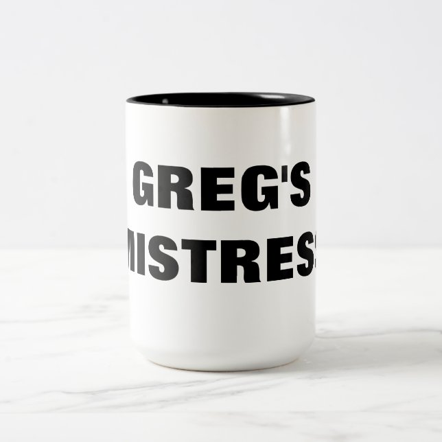 GREG's ÄLSKARINNA Två-Tonad Mugg (Center)