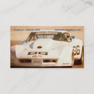 Gregs Corvette visitkort