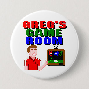 Greg's Game Room Button Knapp