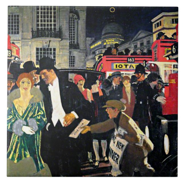 Greiffenhagen - London: Piccadilly,  Kakelplatta (Framsidan)