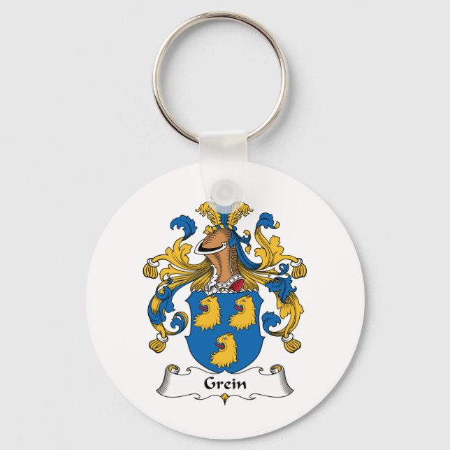 Grein Family Crest Nyckelring (Framsida)