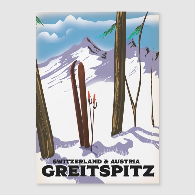 Greitspitz Schweiz & Österrike Skidposter (Framsida)