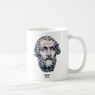 Grekcitationstecken - Homer Kaffemugg