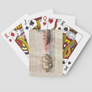 Greken avfyrar (vellängpapper) casinokort