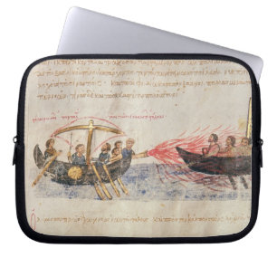 Greken avfyrar (vellängpapper) laptop fodral